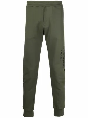 Logo Print Tapered Track Trousers cheap bottoms online shop