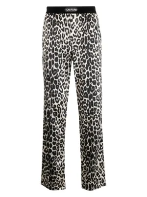 Logo-Waist Slip-On Trousers cheap bottoms online shop