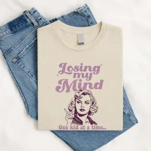 Losing My Mind Retro Graphic Women's T-shirt pregnancy jeans best price