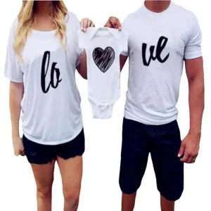 LOVE & Mini Heart Matching Tees (MRK X) mens dad clothes online