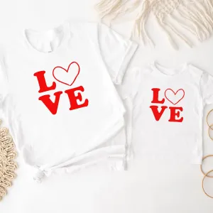 Love Stack Matching White T-Shirts (MRK X) pregnancy clothes clearance