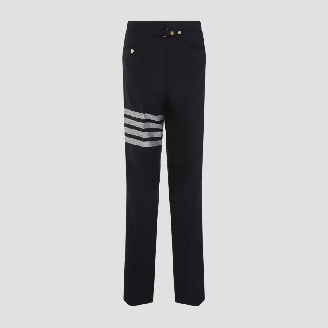 Low Rise Drop Crotch Backstrap Trousers