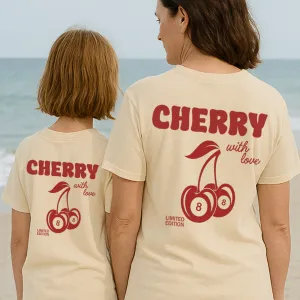 Lucky Cherries Back Logo Matching T-Shirts pregnancy jeans best price