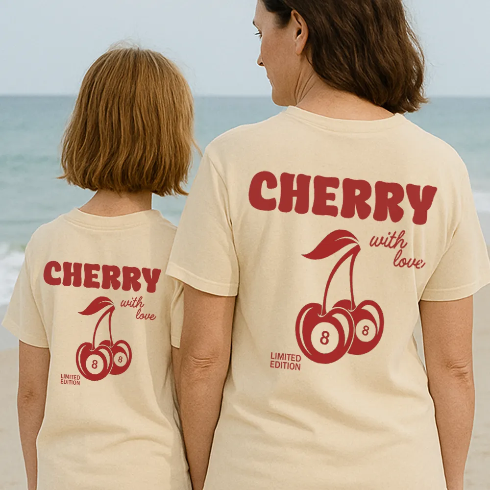 Lucky Cherries Back Logo Matching T-Shirts pregnancy jeans best price