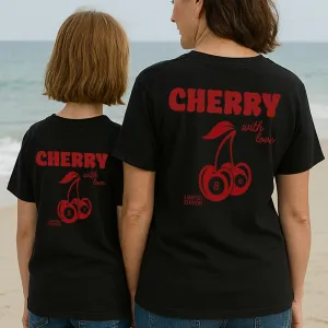 Lucky Cherries Back Logo Matching T-Shirts pregnancy jeans best price