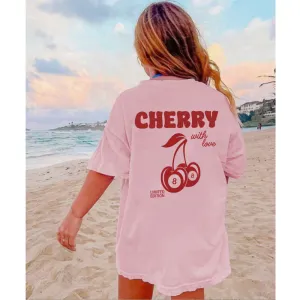 Lucky Cherries Back Logo T-Shirt pregnancy jeans best price