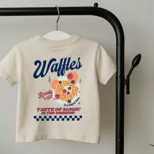 Magical Waffles Kids Front & Back Graphic T-Shirt boys apparel promo code