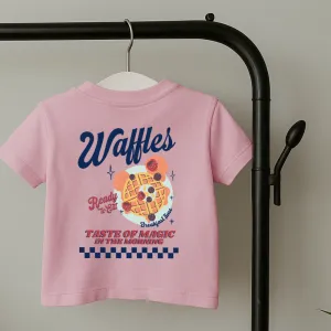 Magical Waffles Kids Front & Back Graphic T-Shirt girls pajamas promo