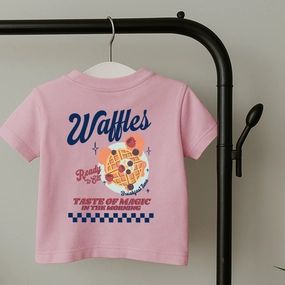 Magical Waffles Kids Front & Back Graphic T-Shirt boys wear best deals
