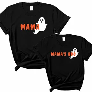 Mama & Mama's Boo Matching Halloween T-Shirts- Black maternity leggings online