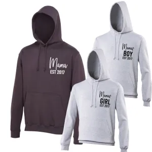 Mama & Mama's Boy & Girl Mum & Hoodie - Storm/Grey (MRK X) nursing tops best deals