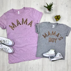 Mama & Mama's Boy Leopard T-Shirts (MRK X) maternity leggings online