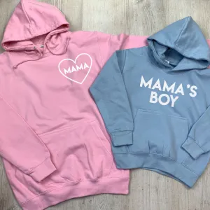 Mama & Mama's Boy Mum & Kid Matching Hoodies (MRK X) maternity wear outlet