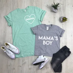 Mama & Mama's Boy Mum & Kid Matching Tees (MRK X) discount mum dresses