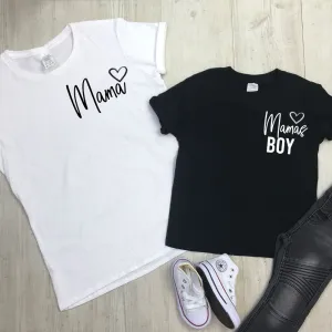 Mama & Mama's Boy Mum & Kid Matching Tees (MRK X) maternity leggings online