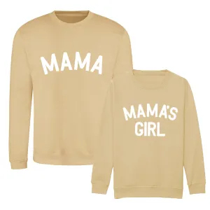 Mama & Mama's Girl Classic Sweatshirts Sand/White maternity wear outlet