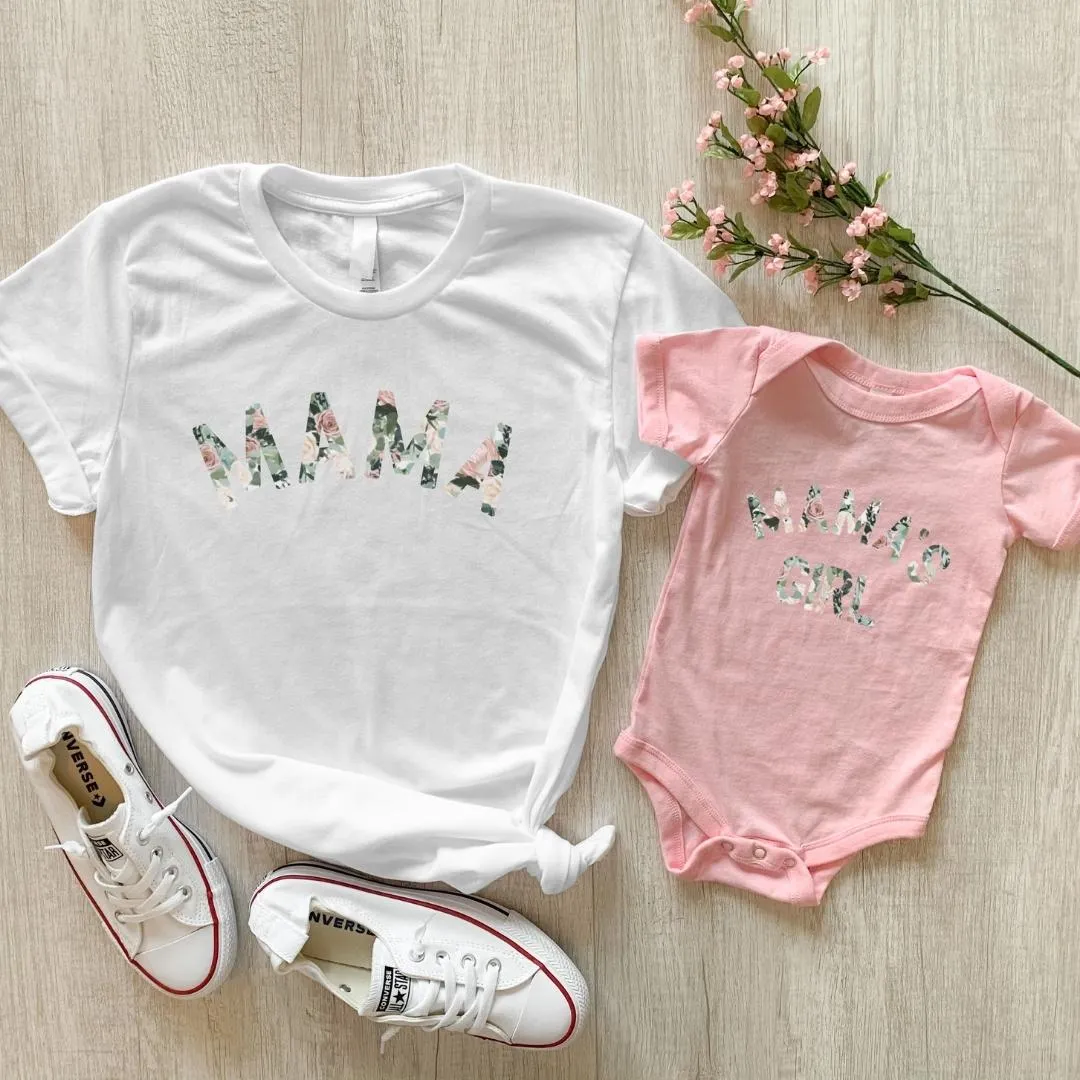 Mama & Mama's Girl Floral Matching T-Shirt/Vest (MRK X) discount mum dresses