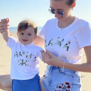 Mama & Mama's Girl Floral Matching White T-Shirts nursing tops best deals