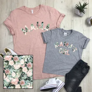 Mama & Mama's Girl Floral T-Shirts (MRK X) nursing tops best deals