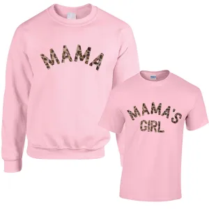 Mama & Mama's Girl Leopard Light Pink Tops discount mum dresses