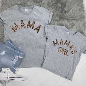 Mama & Mama's Girl Leopard T-Shirts (MRK X) maternity wear outlet