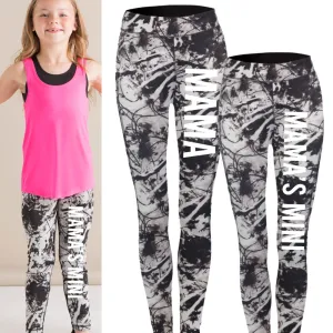 Mama & Mama's Mini Matching Reversible Workout Pant (MRK X) maternity wear outlet