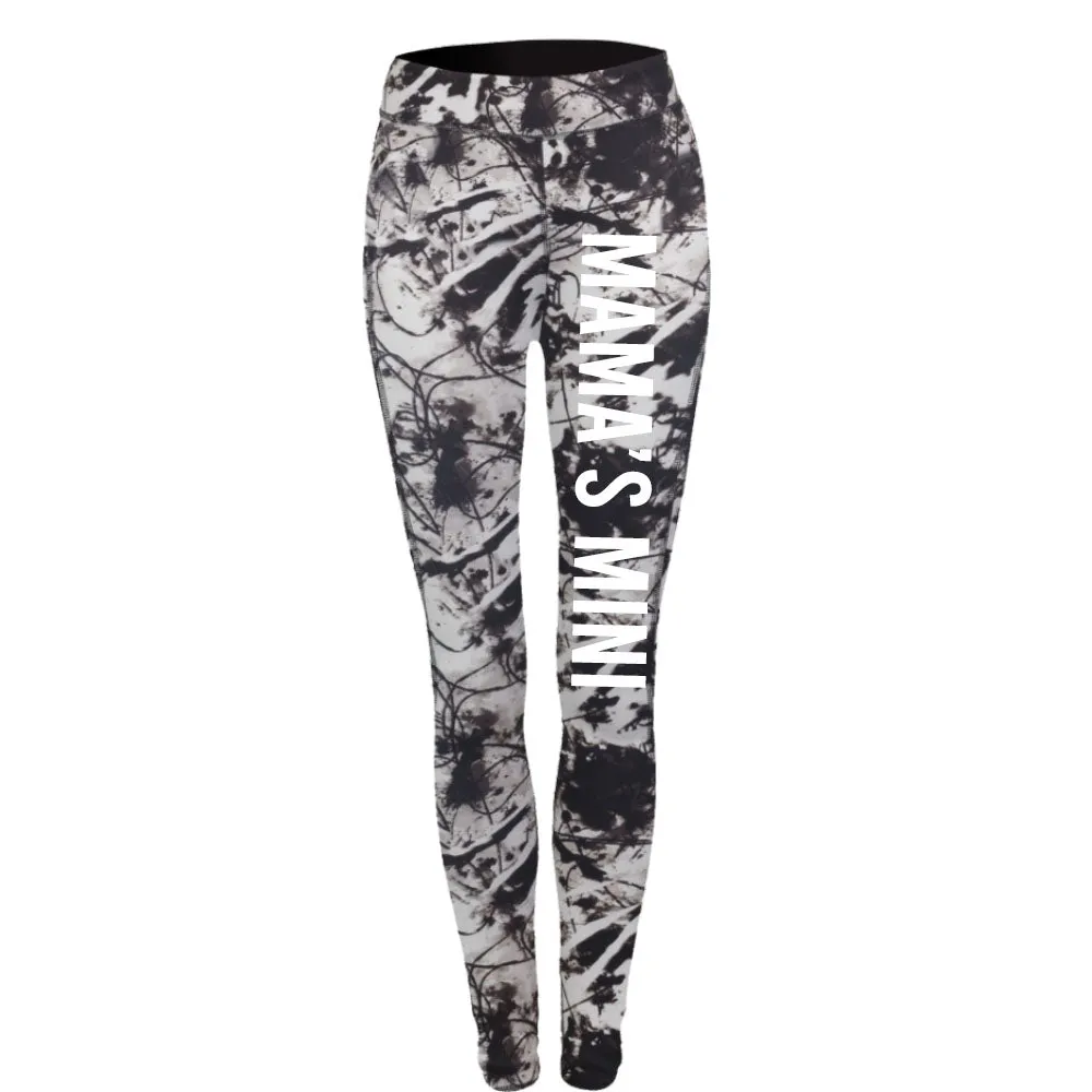 Mama & Mama's Mini Matching Reversible Workout Pant (MRK X)