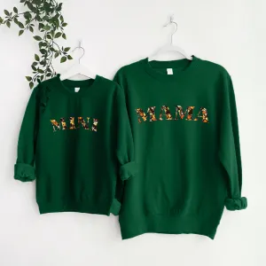 Mama & Mini Autumn Floral Matching Sweatshirts discount mum dresses