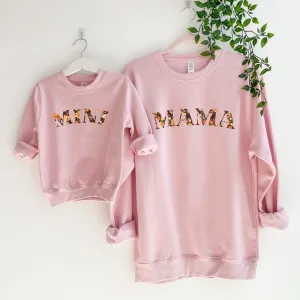 Mama & Mini Autumn Floral Matching Sweatshirts discount mum dresses
