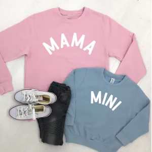 Mama & Mini Basic Mum & Kid Matching Sweatshirts (MRK X) discount mum dresses
