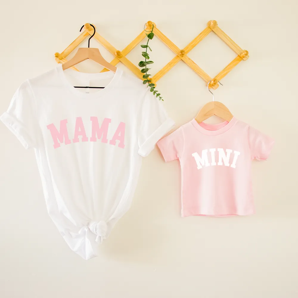 Mama & Mini College Matching White/Pink T-Shirts nursing tops best deals