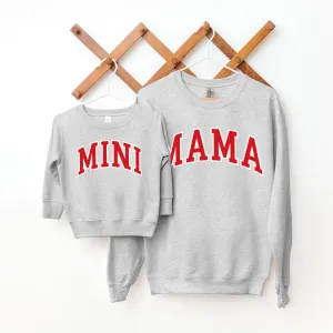 Mama & Mini Essential Varsity Matching Sweatshirts discount mum dresses