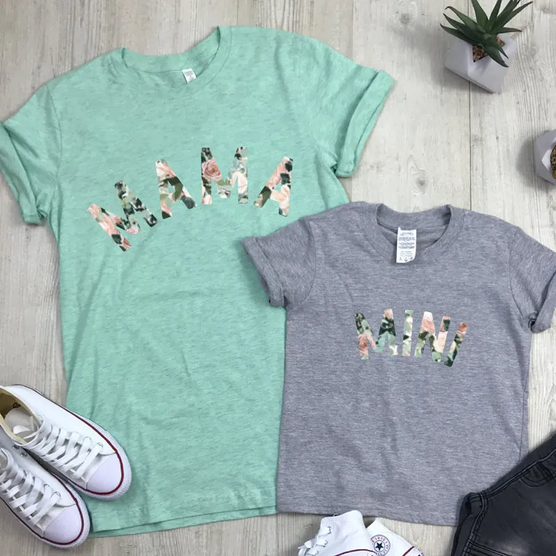 Mama & Mini Floral Matching T-Shirts discount mum dresses