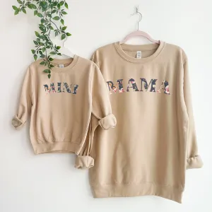 Mama & Mini Matching Winter Floral Print Sweatshirts nursing tops best deals