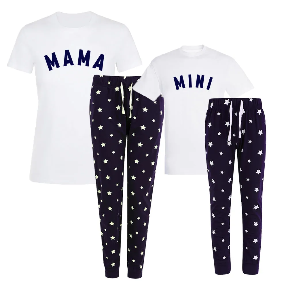 Mama & Mini Mum & Kid Matching Star Pyjamas baby bump outfits discount