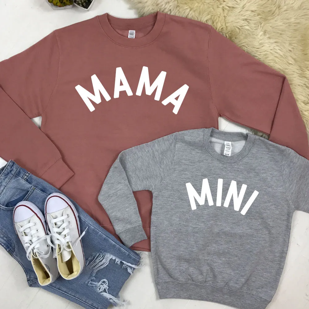 Mama & Mini Mum & Kid Matching Sweatshirts (MRK X) breastfeeding tops cheap