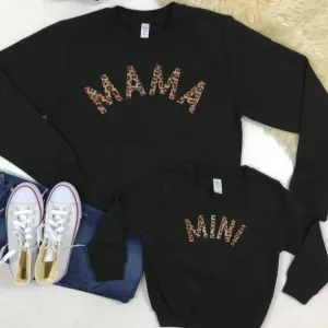 Mama & Mini Mum & Kid Matching Sweatshirts (MRK X) breastfeeding tops cheap