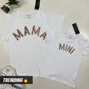 Mama & Mini Mum & Kid Matching T-Shirts White (MRK X) mum blouses clearance