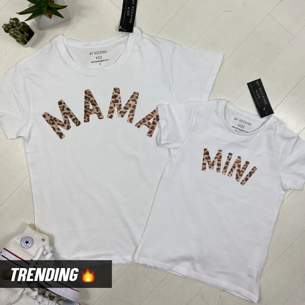 Mama & Mini Mum & Kid Matching T-Shirts White (MRK X) mum blouses clearance