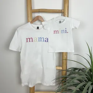 Mama & Mini Pastel White T-Shirts breastfeeding tops cheap