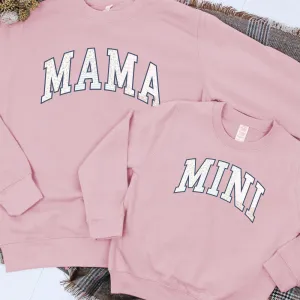 Mama & Mini Patchwork Matching Sweatshirts breastfeeding tops cheap