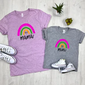 Mama & Mini Rainbow Matching Tees (MRK X) maternity leggings online