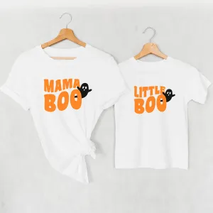Mama Boo & Little Boo Matching Halloween T-Shirts pregnancy clothes clearance