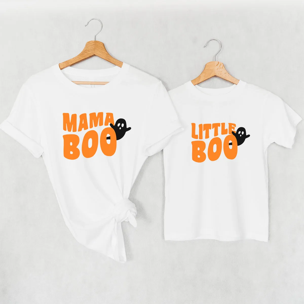 Mama Boo & Little Boo Matching Halloween T-Shirts pregnancy clothes clearance