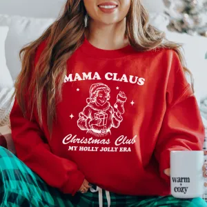 Mama Claus Christmas Club Sweatshirt pregnancy clothes clearance