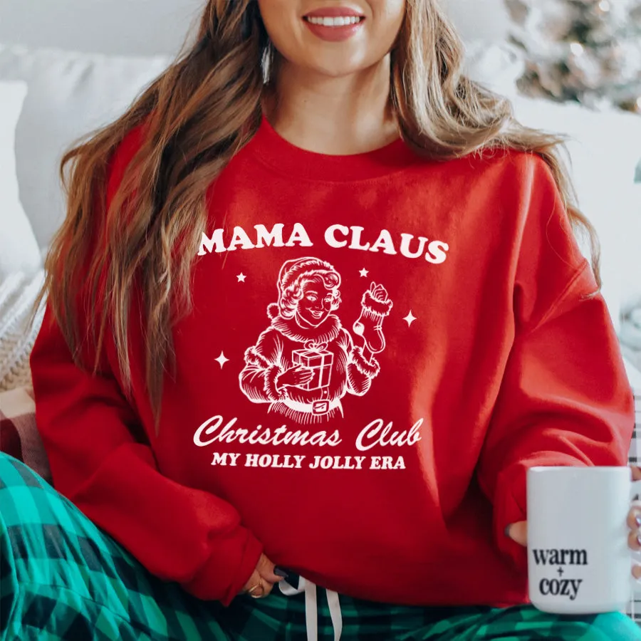Mama Claus Christmas Club Sweatshirt pregnancy clothes clearance