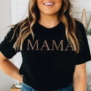 Mama Empire Leopard Print T-Shirt (MRK X) mum blouses clearance
