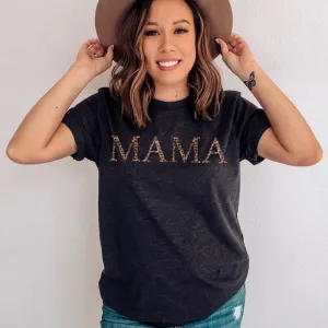 Mama Empire Leopard Print T-Shirt (MRK X) mum blouses clearance