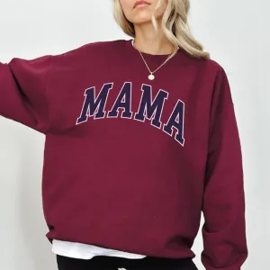 Mama Essential Varsity Women's Sweatshirt mum jeans promo