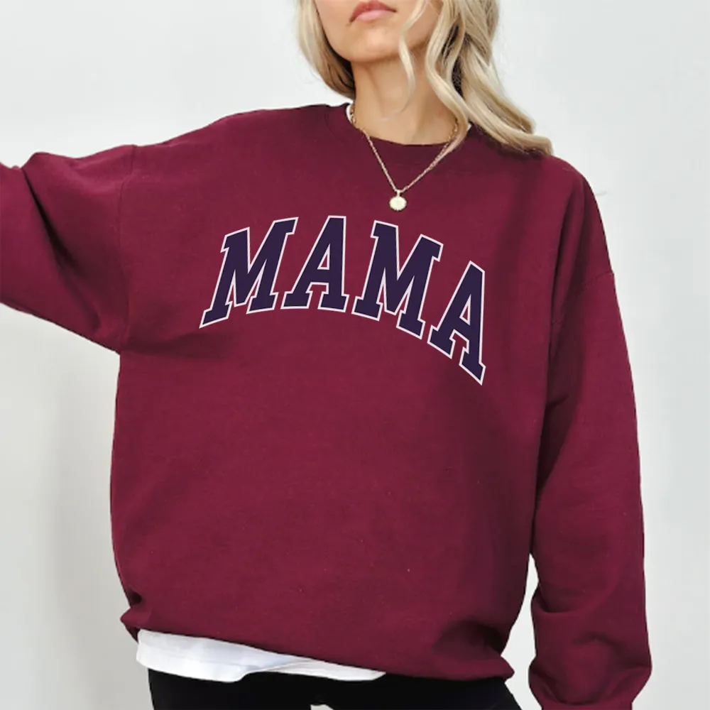 Mama Essential Varsity Women's Sweatshirt mum jeans promo